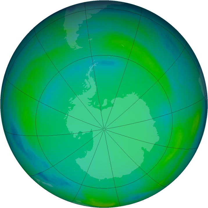 Ozone Map 1999-07-18